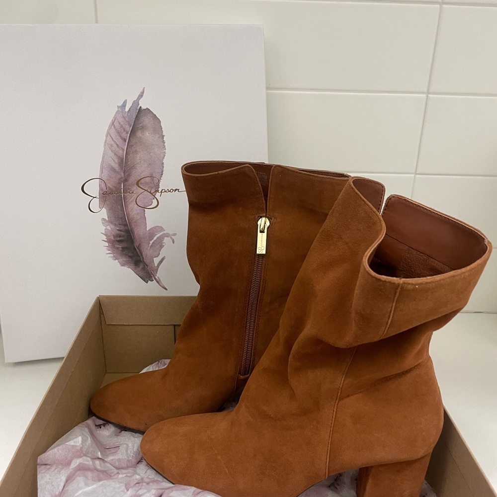 Jessica Simpson Women's Brown Suede Boots